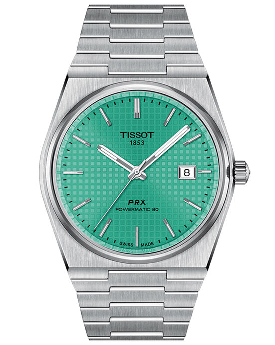 Tissot Men PRX Green Analog Automatic watch SKU ID T1374071109101 Helios The Watch Store