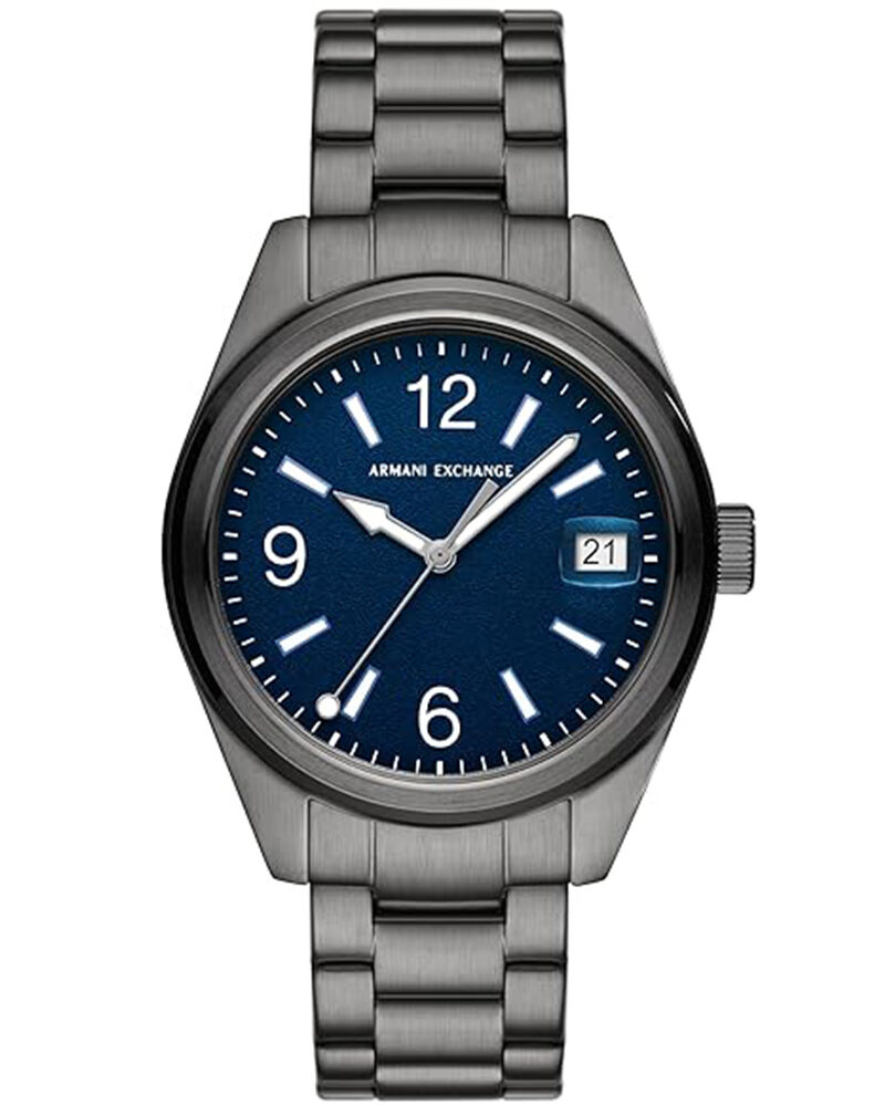 Buy Armani Exchange Men Kilian Round Blue Watch ax1421 at Helios