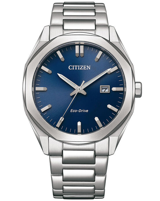 Citizen Men ECO-DRIVE BASIC Dark Blue Analog Quartz watch SKU ID BM7600-81L Helios The Watch Store