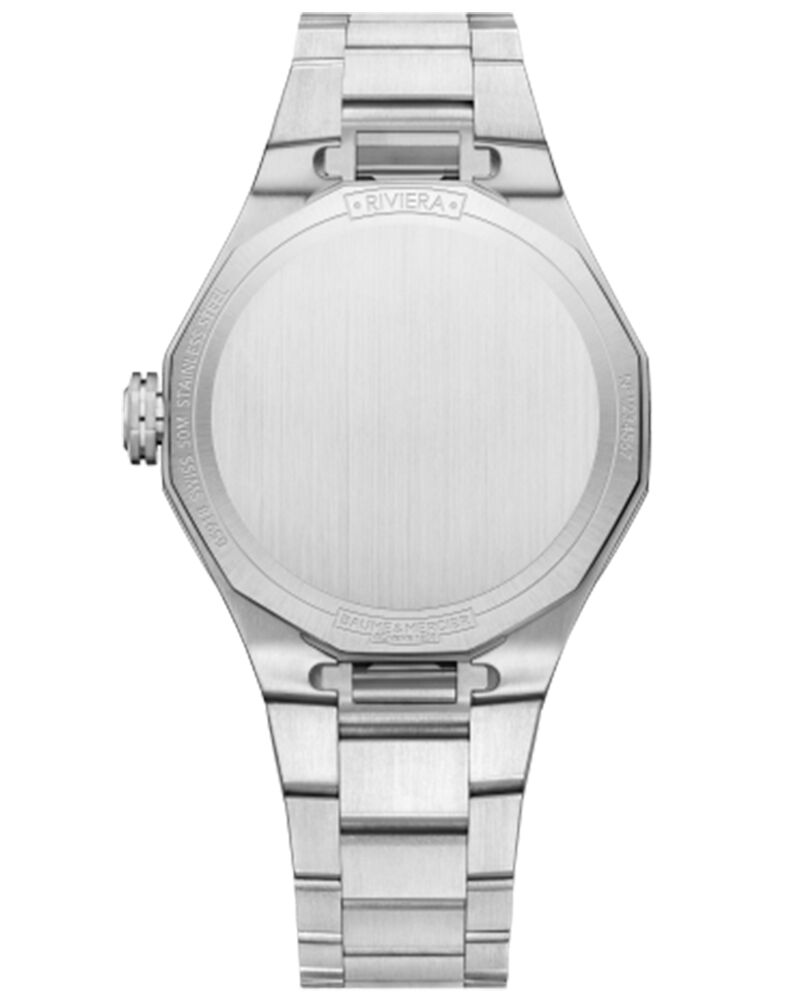 Baume et Mercier Women RIVIERA Blue Analog QUARTZ watch SKU ID M0A10727 Helios The Watch Store