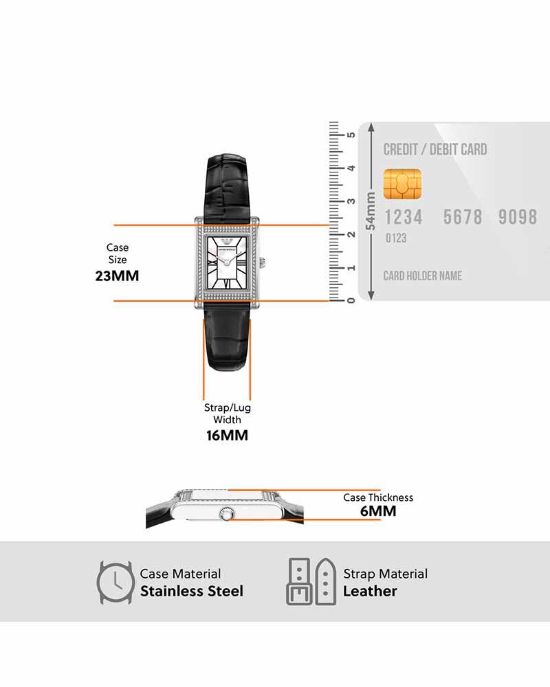 Emporio Armani Women  Mother of Pearl Analog Quartz watch SKU ID AR11803 Helios The Watch Store