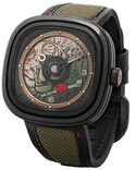 SevenFriday Unisex T SERIES Green Analog Automatic watch SKU ID T3/04 Helios The Watch Store