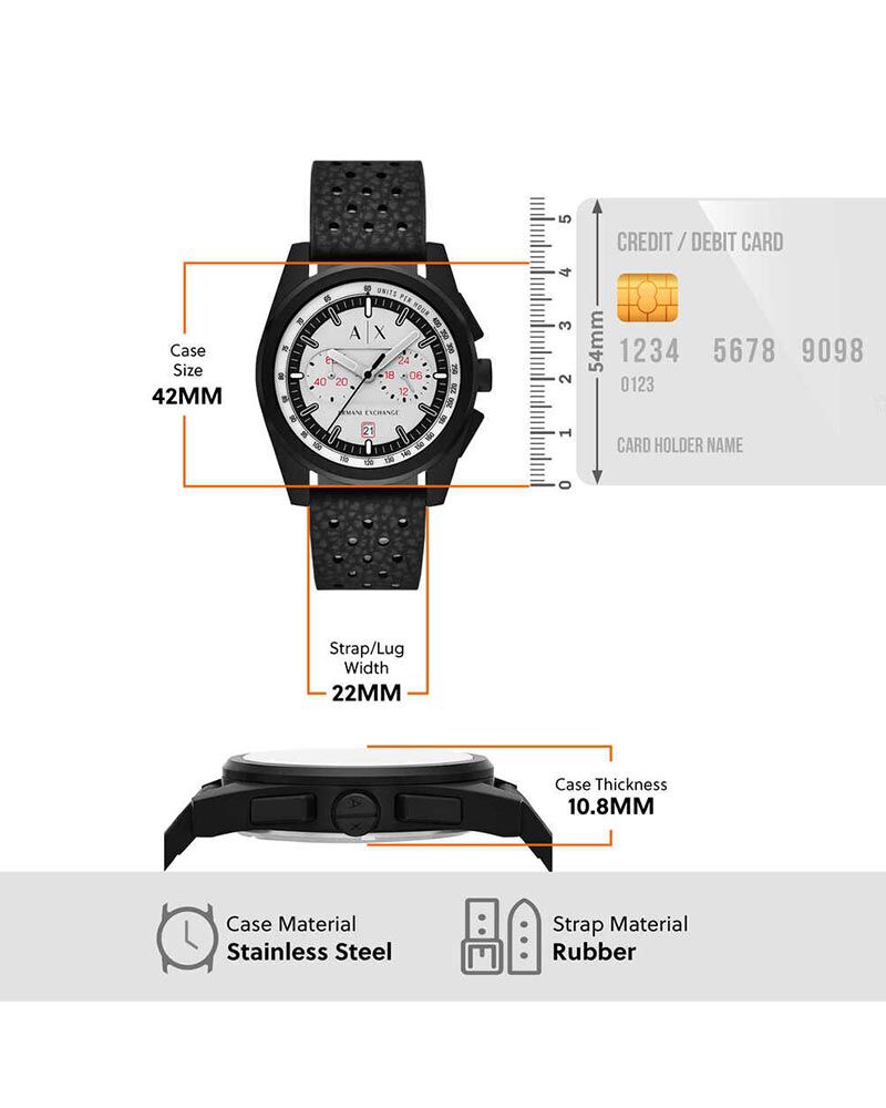 Armani Exchange Men PARKER Grey Analog Quartz watch SKU ID AX2865 Helios The Watch Store