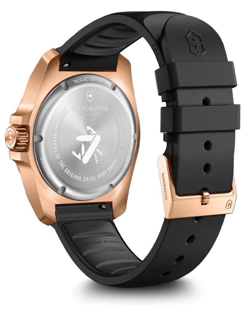 Victorinox Men INOX Black Analog Quartz watch SKU ID 242089 Helios The Watch Store