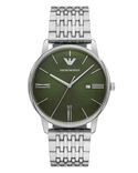 Emporio Armani Men  Green Analog Quartz watch SKU ID AR11644 Helios The Watch Store