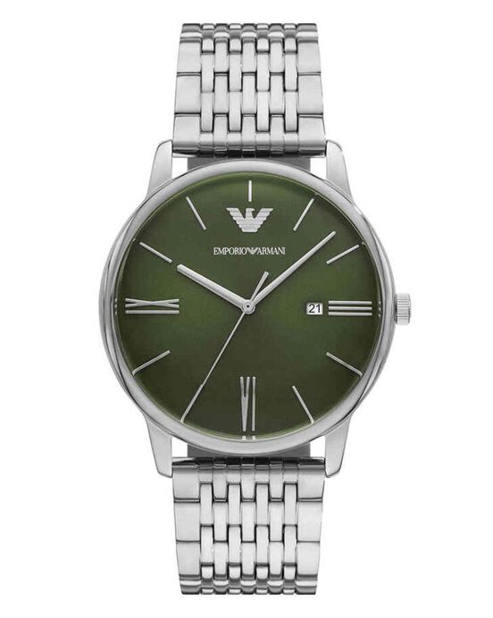 Emporio Armani Men  Green Analog Quartz watch SKU ID AR11644 Helios The Watch Store