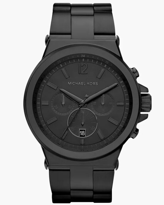 Michael Kors Men DYLAN Black Analog Quartz watch SKU ID MK8279 Helios The Watch Store