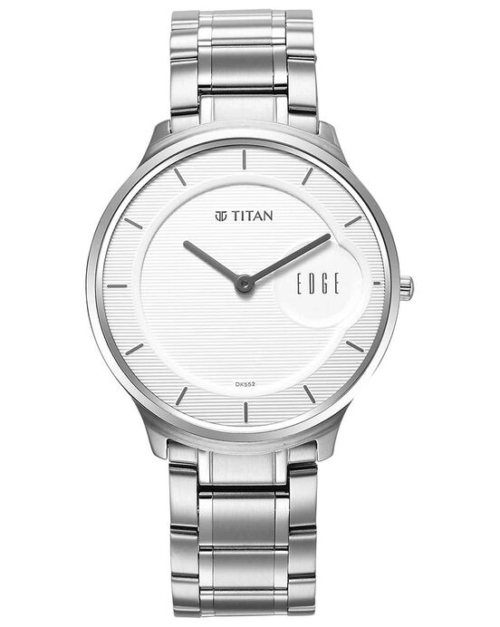 Edge Men EDGE METAL Silver Analog Quartz watch SKU ID 1843SM02 Helios The Watch Store