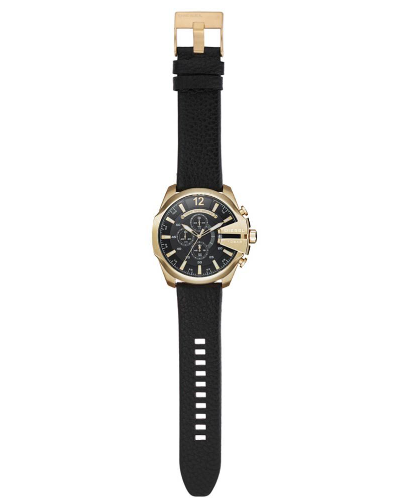 Diesel Men MEGA CHIEF Black Analog Quartz watch SKU ID DZ4344 Helios The Watch Store