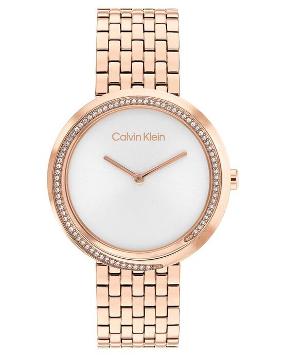 Calvin Klein Women TWISTED BEZEL Silver Analog Quartz watch SKU ID 25100038 Helios The Watch Store