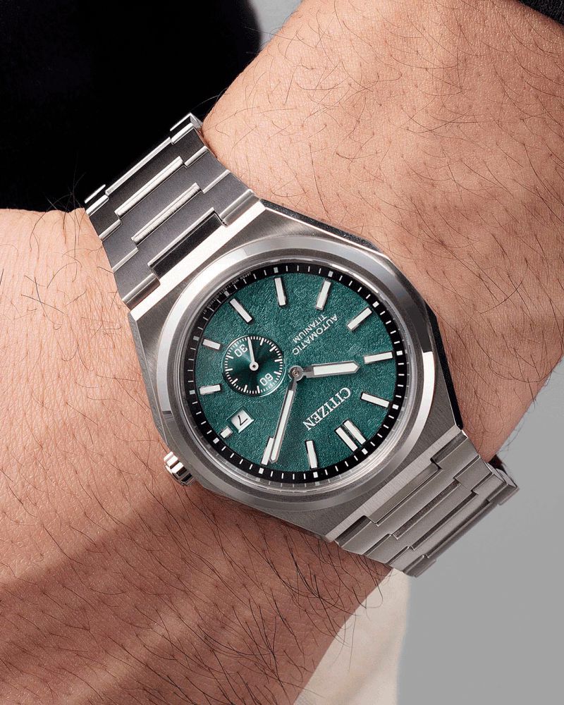 Buy Citizen Men Zenshin Round Teal Watch nj0180-80x at Helios