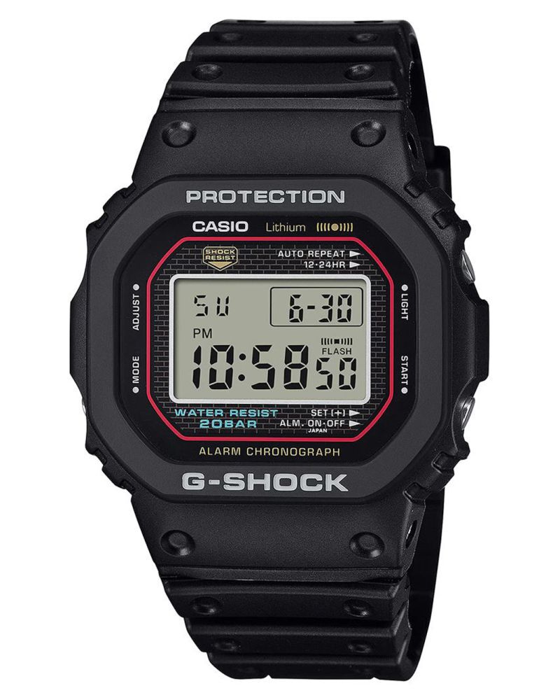 G-Shock Men DW-5000 Black Digital Quartz watch SKU ID G1660 Helios The Watch Store