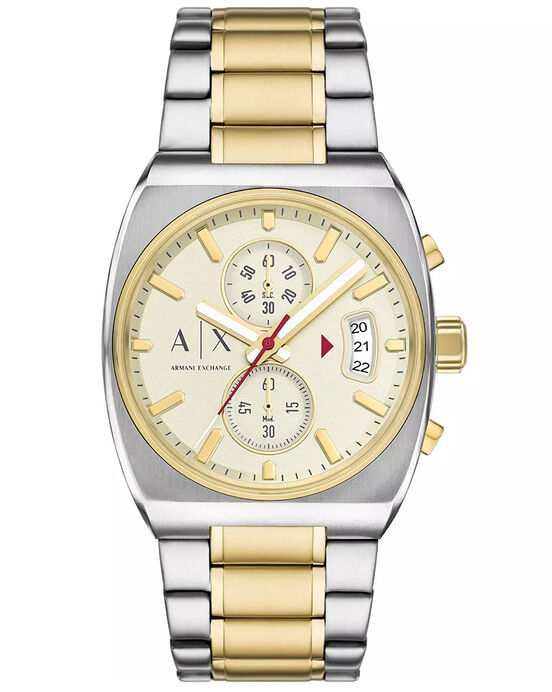 Armani Exchange Men OLIVER Cream Analog Quartz watch SKU ID AX2821 Helios The Watch Store
