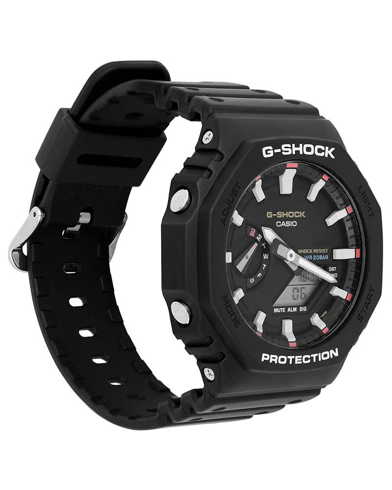 G-Shock Men GA-2100 Black  Analog-Digital Quartz watch SKU ID G1686 Helios The Watch Store