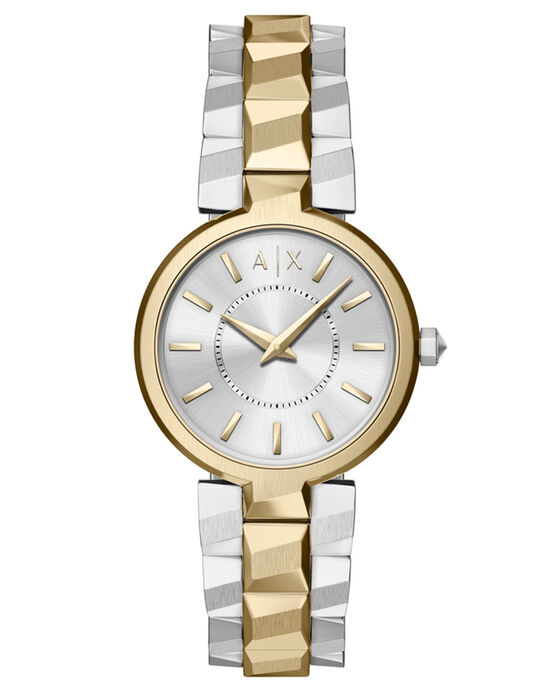 Armani Exchange Women  Silver Analog Quartz watch SKU ID AX4406 Helios The Watch Store