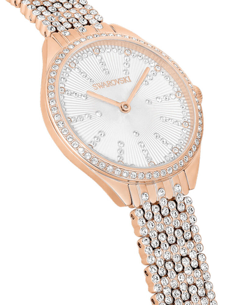 Buy Swarovski Women Attract Round Rose Gold Watch 5644053 at