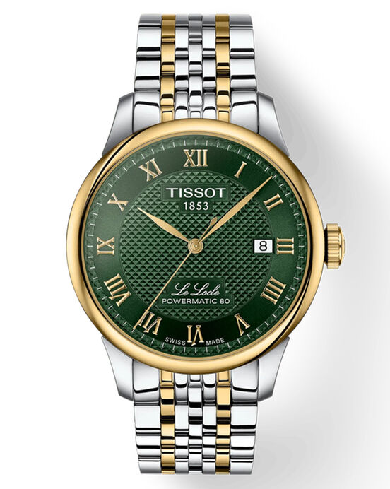 Tissot Men LE LOCLE Green Analog Automatic watch SKU ID T0064072209300 Helios The Watch Store
