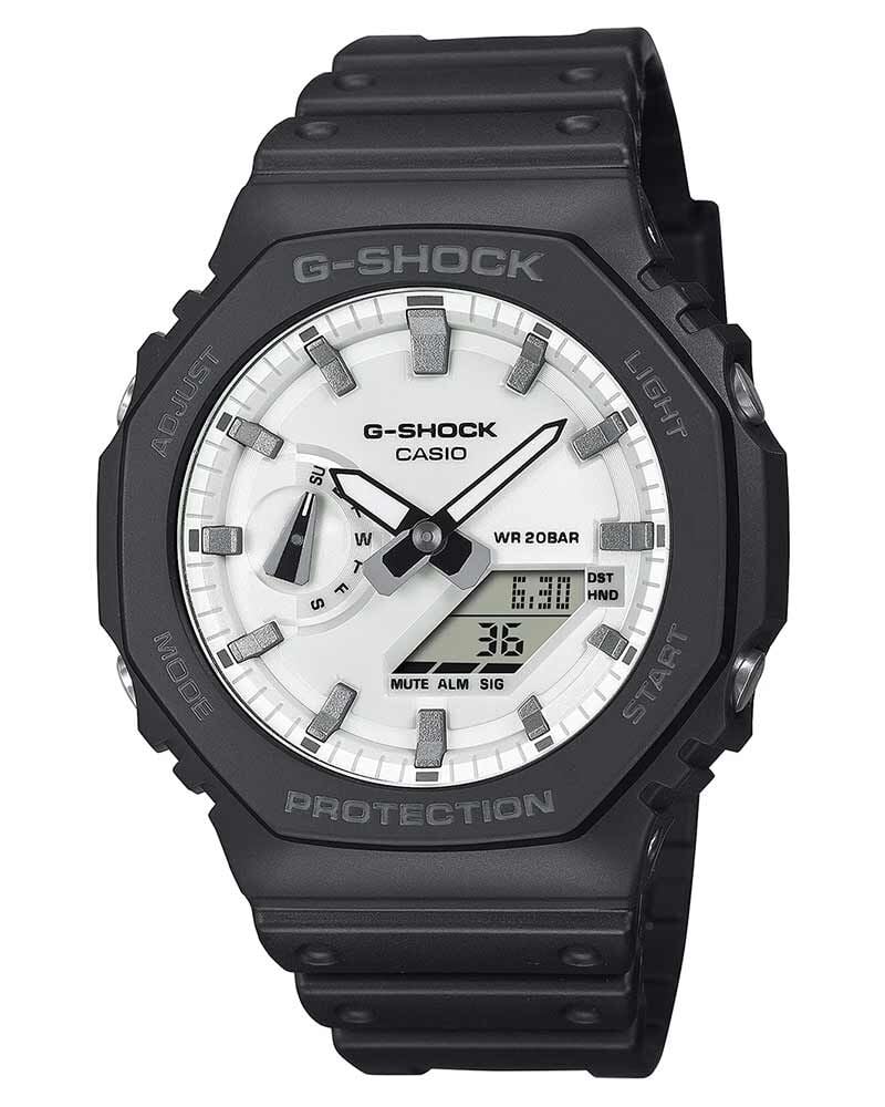 G-Shock Men GA-2100  White  Analog-Digital Quartz watch SKU ID G1637 Helios The Watch Store