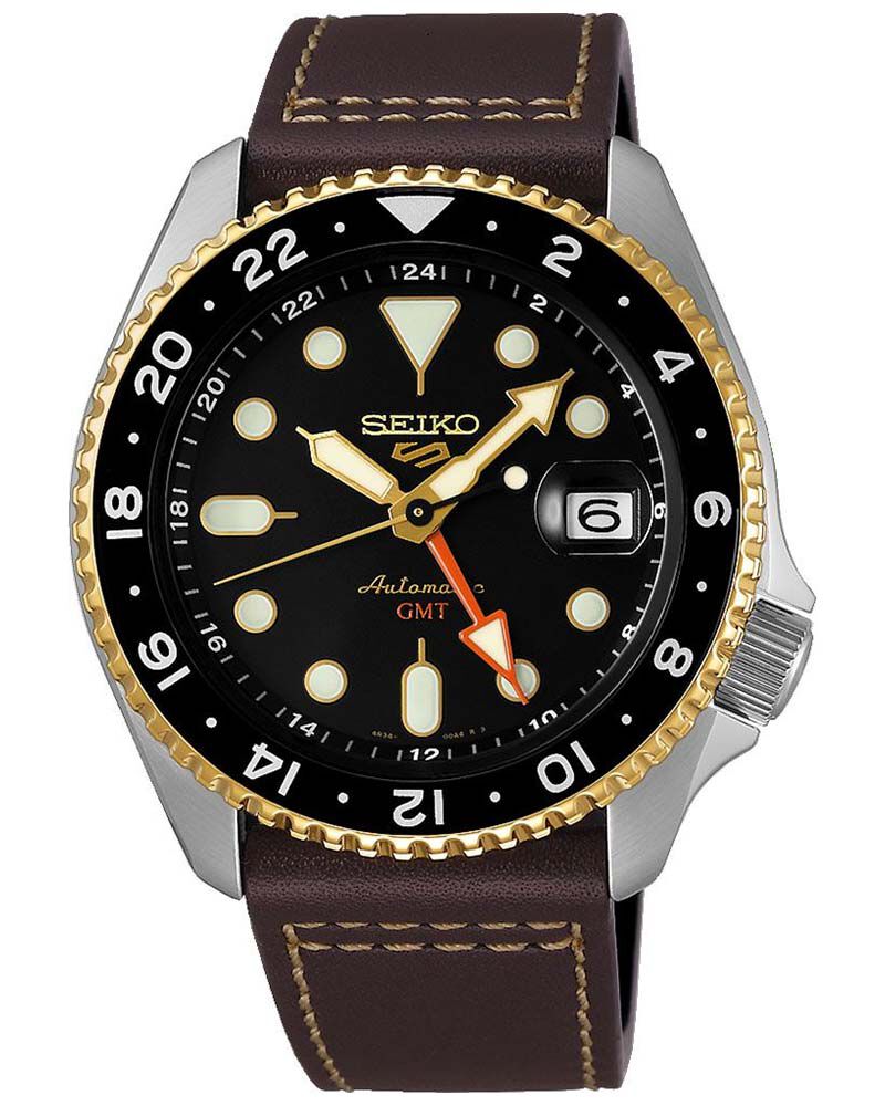 Seiko Men NEW 5 SPORTS Black Analog Automatic watch SKU ID SSK036K1 Helios The Watch Store