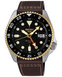 Seiko Men NEW 5 SPORTS Black Analog Automatic watch SKU ID SSK036K1 Helios The Watch Store