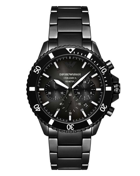 Emporio Armani Men  Grey Analog Quartz watch SKU ID AR70010 Helios The Watch Store