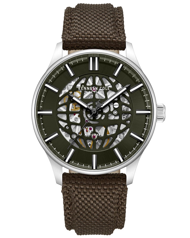 Kenneth Cole Men FALL WINTER 2025 Green Analog Automatic watch SKU ID KCWGZ0089001MNW Helios The Watch Store