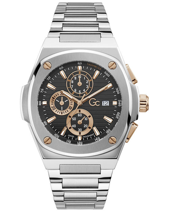GC Men GC COUSSIN SHAPE Black Analog Quartz watch SKU ID Y99001G2MF Helios The Watch Store