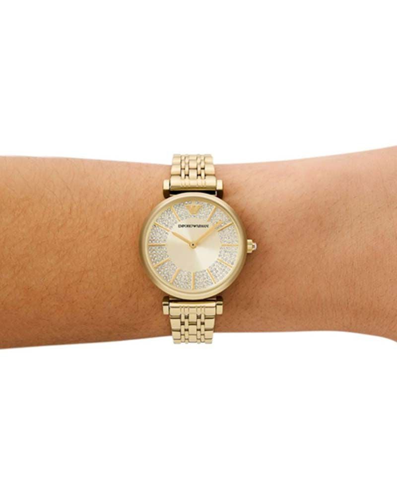Emporio Armani Women  Cream Analog Quartz watch SKU ID AR11608 Helios The Watch Store