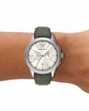 Emporio Armani Men  Ivory Chronograph Quartz watch SKU ID AR11801 Helios The Watch Store