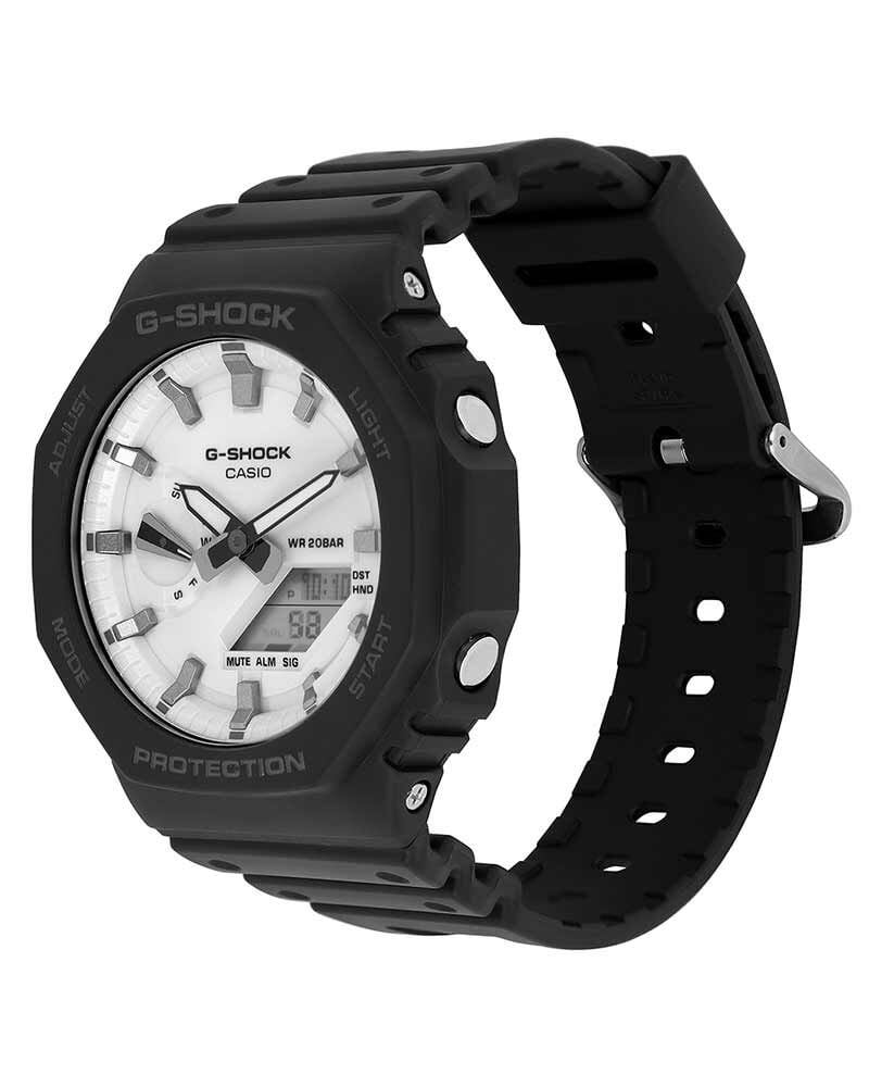 G-Shock Men GA-2100  White  Analog-Digital Quartz watch SKU ID G1637 Helios The Watch Store