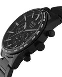 Seiko Men DRESS Black Analog Quartz watch SKU ID SSB417P1 Helios The Watch Store