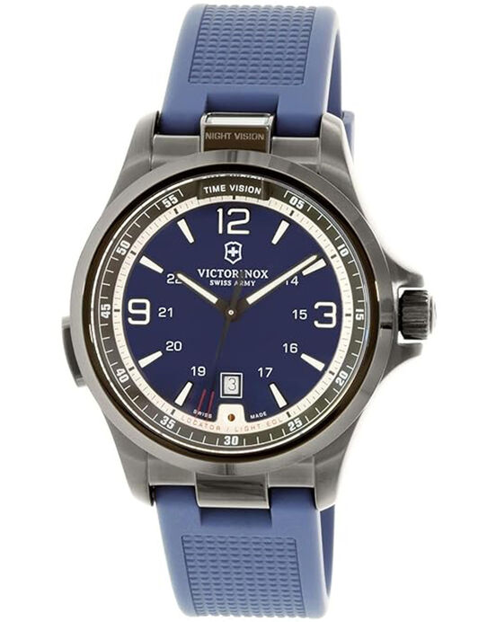 Victorinox Men NIGHT VISION Blue Analog Quartz watch SKU ID 241707 Helios The Watch Store