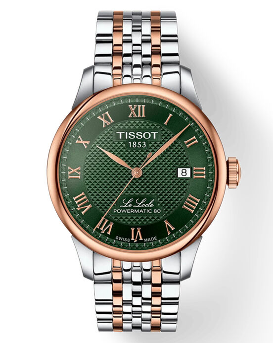Tissot Men LE LOCLE Green Analog Automatic watch SKU ID T0064072209301 Helios The Watch Store
