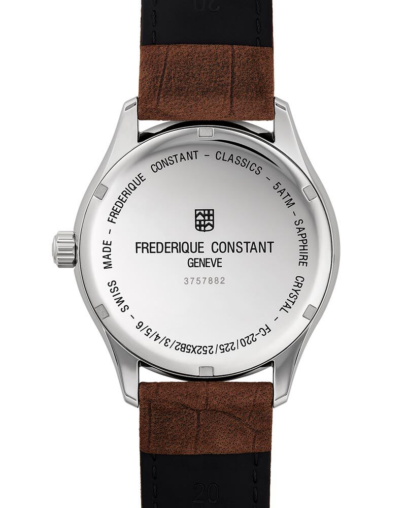 Frederique Constant Men CLASSICS QUARTZ Grey Analog Quartz watch SKU ID FC-220DGS5B6 Helios The Watch Store
