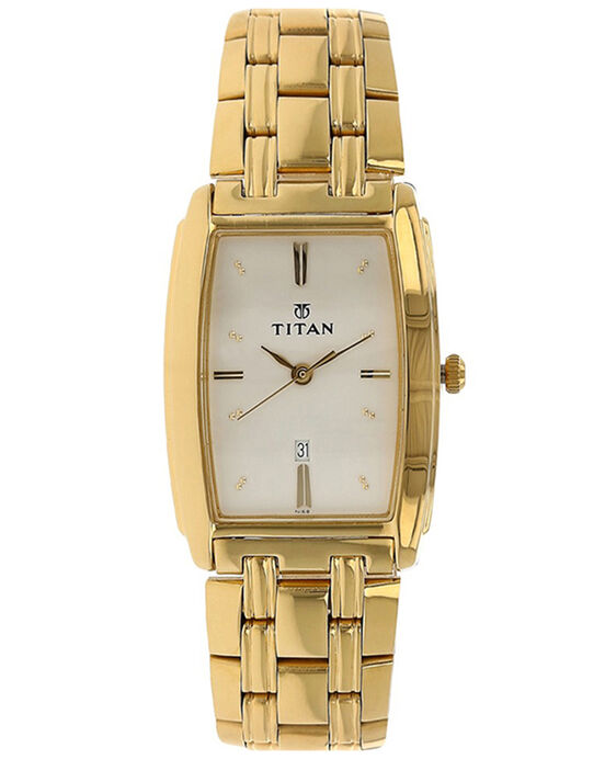 Titan Men REGALIA White Analog Quartz watch SKU ID 1163YM01 Helios The Watch Store