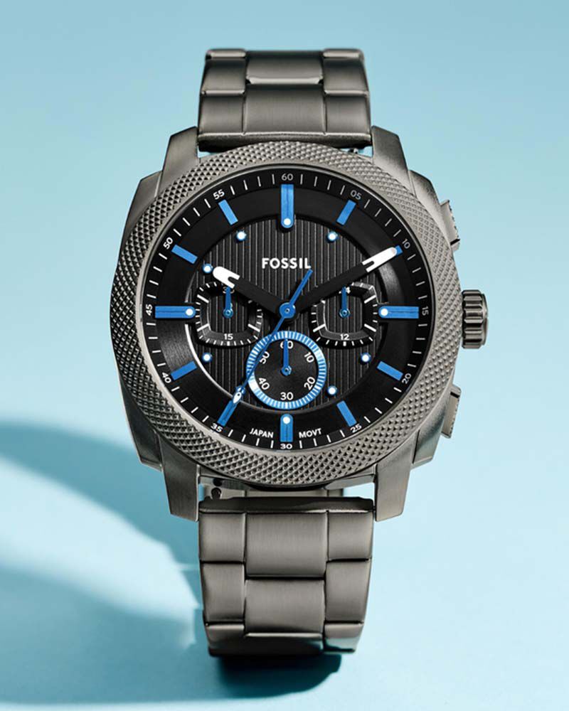 Fossil Men Machine Black Analog Quartz watch SKU ID FS6098 Helios The Watch Store