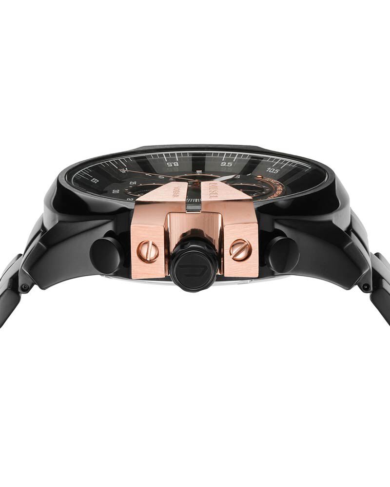 Diesel Men MEGA CHIEF Black Analog Quartz watch SKU ID DZ4309 Helios The Watch Store