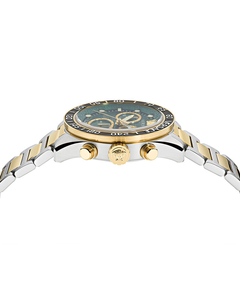 VERSACE　グレカ　ドーム　VE6K00423　ゴールド　グリーン　腕時計 Buy Versace Men Greca Dome Chr (Wc-6K) Round Green Watch ve6k00423