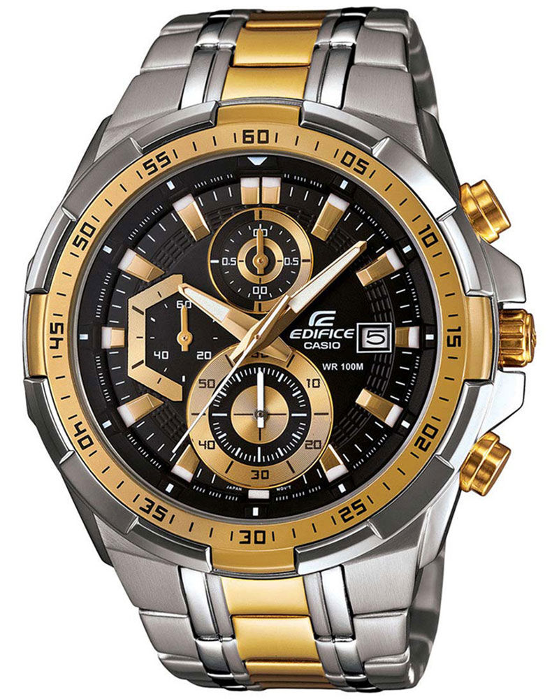 Buy Casio Men Edifice Round Black Watch ex188 at Helios Watch Store