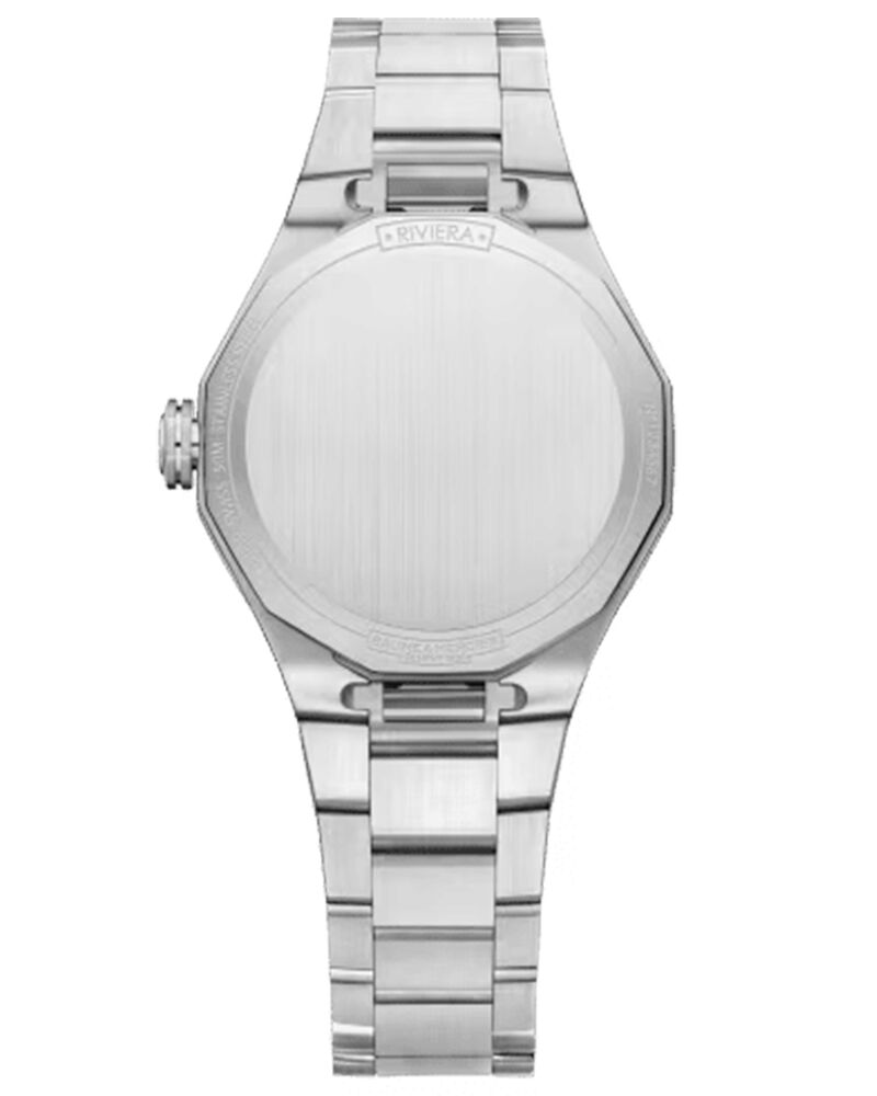 Baume et Mercier Women RIVIERA Silver Analog QUARTZ watch SKU ID M0A10810 Helios The Watch Store