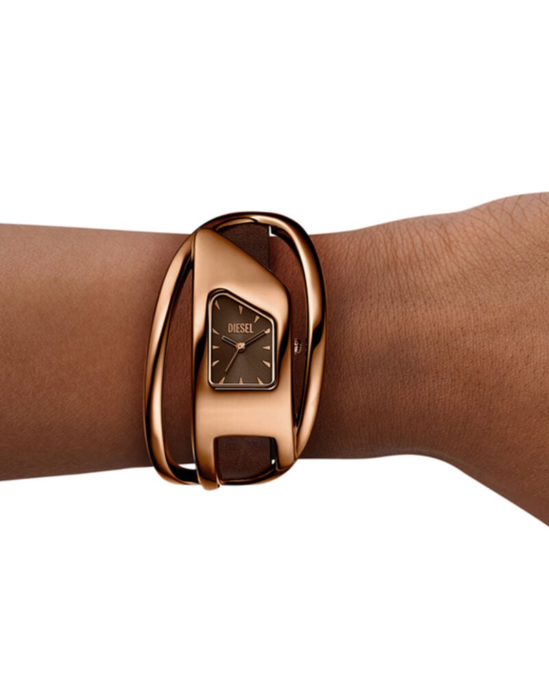 Buy Diesel Women Wrap-D Oval Brown Watch dz5630 at Helios Watch Store
