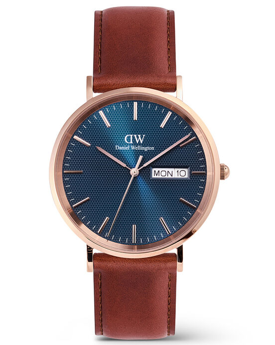 Daniel Wellington Men CLASSIC DAY DATE Arctic Blue Analog Quartz watch SKU ID DTDW00100830K Helios The Watch Store