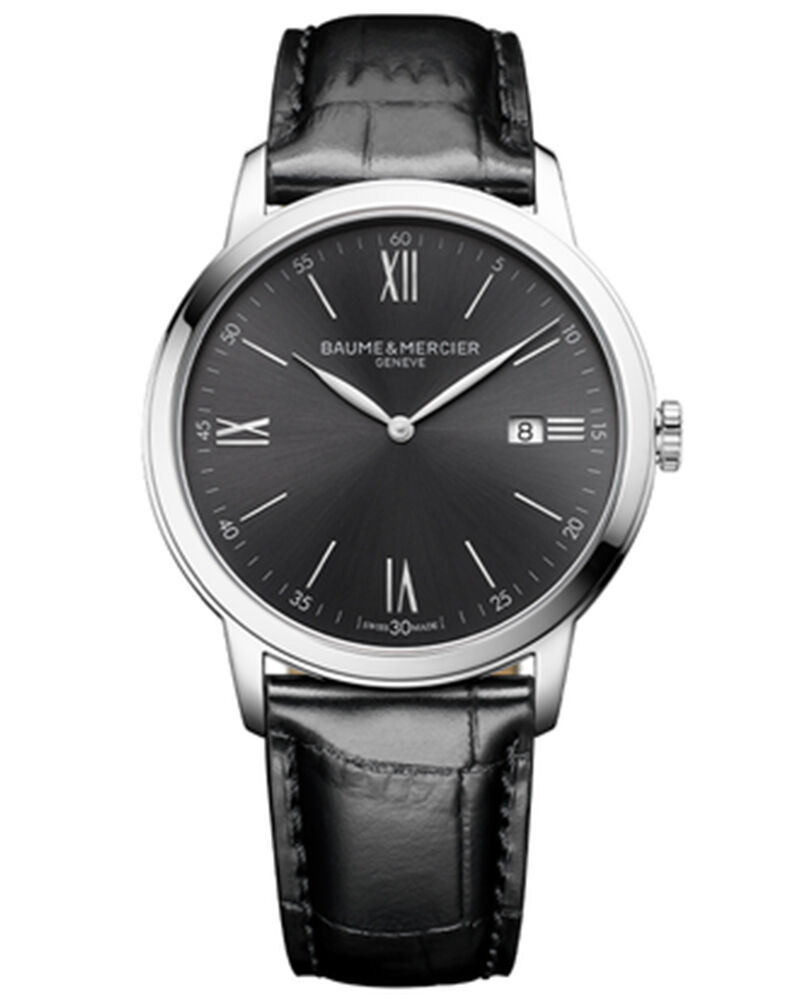 Baume et Mercier Men CLASSIMA Grey Analog QUARTZ watch SKU ID M0A10416 Helios The Watch Store