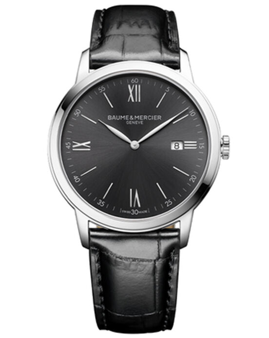 Baume et Mercier Men CLASSIMA Grey Analog QUARTZ watch SKU ID M0A10416 Helios The Watch Store