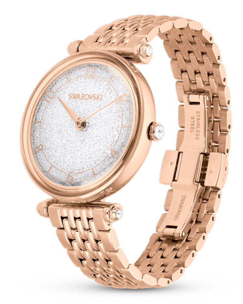 Buy Swarovski Women Crystalline Wonder Round Silver Watch 5656911