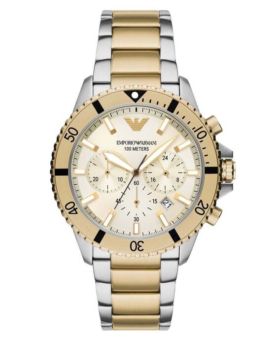 Emporio Armani Men  Cream Analog Quartz watch SKU ID AR11606 Helios The Watch Store