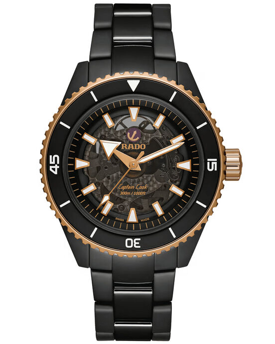 Rado Men Captain Cook HT Ceramic Black Analog Automatic watch SKU ID R32127162 Helios The Watch Store
