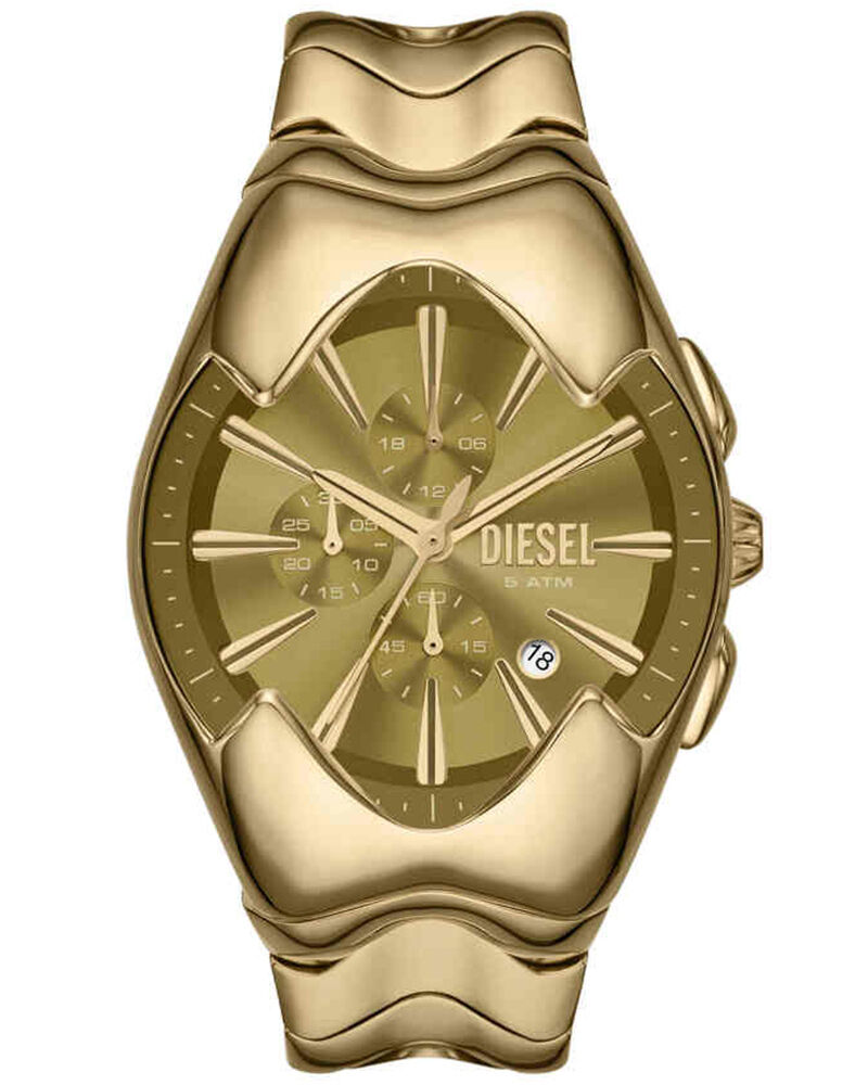 Buy Diesel Men Mercurial Round Gold Watch dz4681 at Helios Watch Store