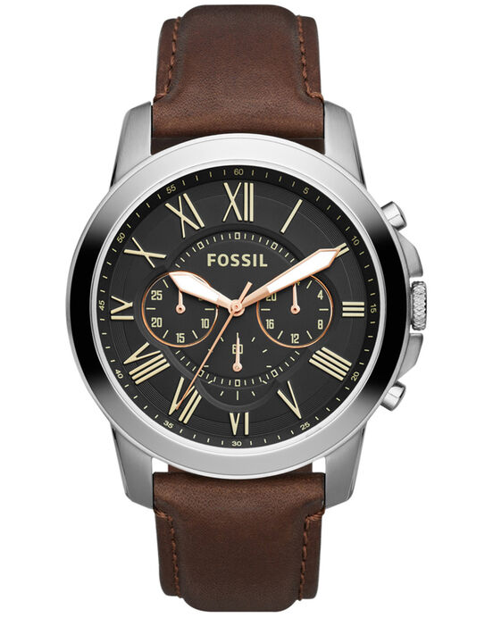 Fossil Men GRANT Black Chronograph Quartz watch SKU ID FS4813 Helios The Watch Store