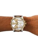 Diesel Men MR  DADDY 2 Silver Analog Quartz watch SKU ID DZ7483 Helios The Watch Store